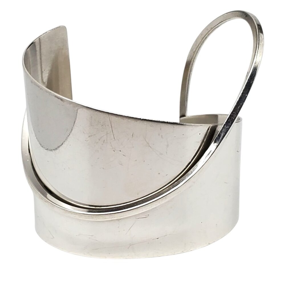 ORB Sterling Silver Modernist Cuff Bracelet #23425